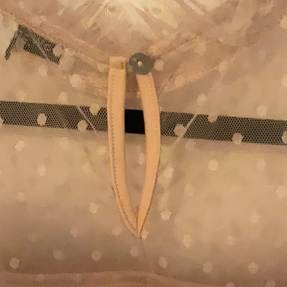 Sweet Rain Dusty Pink Ruffled Baby Doll Top NWT - Picture 7 of 8